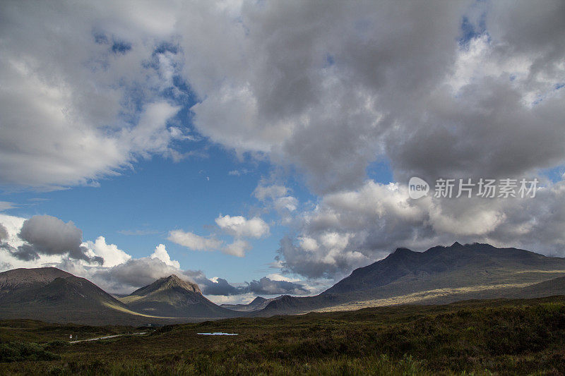 Glen Sligachan和Cuillins